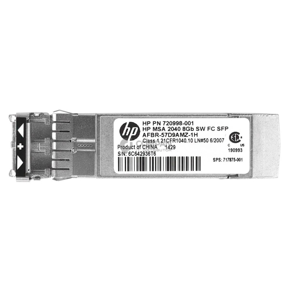 717875-001 HP 8GB SFP SW FC OPTICAL TRANSCEIVER